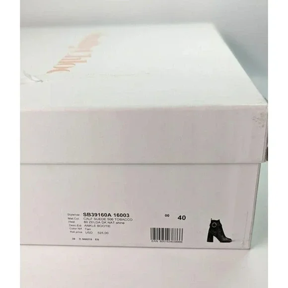 See By Chloe Women's Lyna Ankle Boot Tan Suede Size 40 EU / 10 US (MSRP $525)